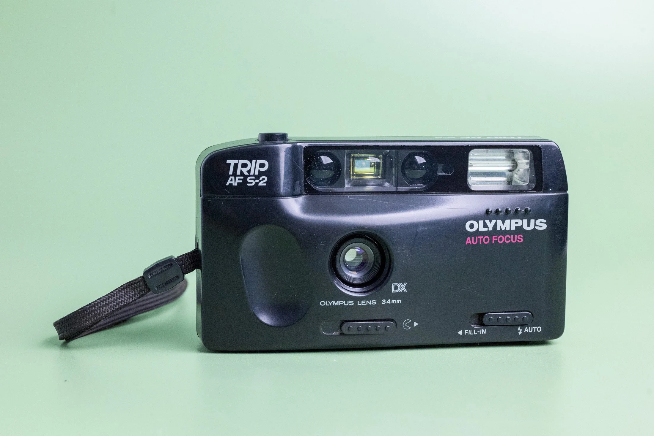 Olympus Trip AF S-2 34mm Wide Angle Lens Point and Shoot 35mm Film